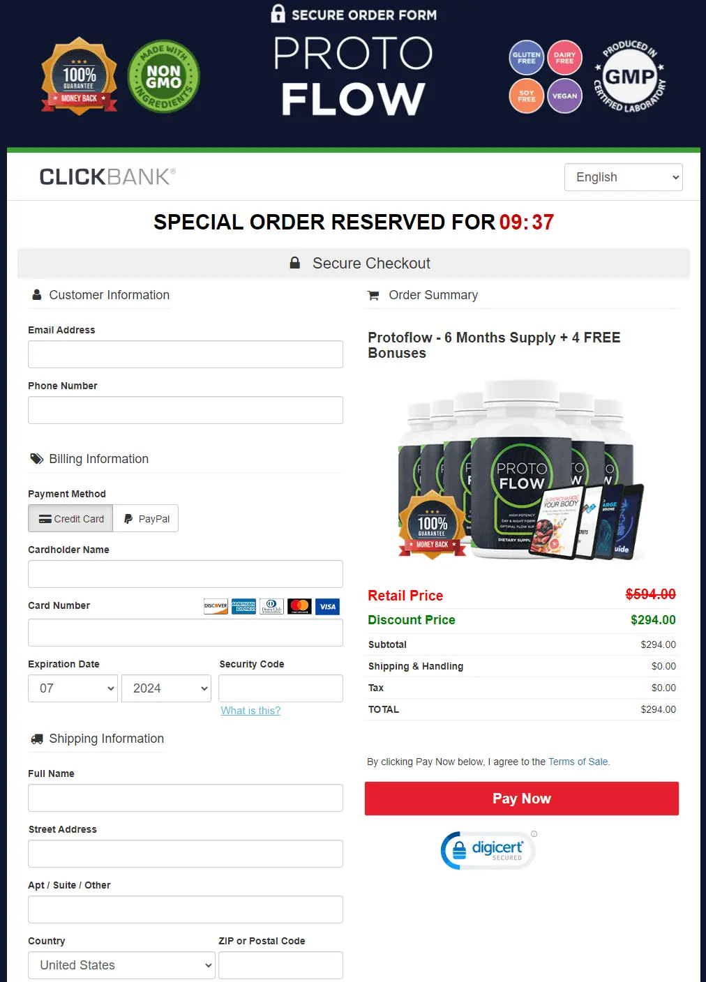 protoflow buy page